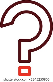 Questions Thick Line Two Color Icons For Personal And Commercial Use.
