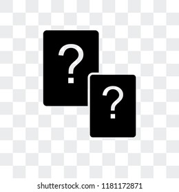 Questions vector icon isolated on transparent background, Questions logo concept - Powered by Shutterstock - Get 15% off with code: PIKWIZARD15