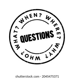 Questions whose answers are considered basic in information gathering or problem solving, concept background