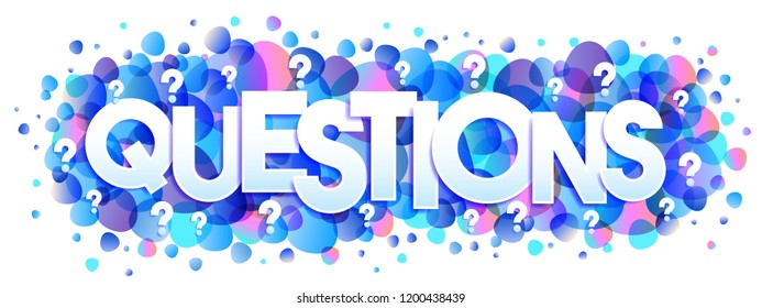 Questions word vector creative concept