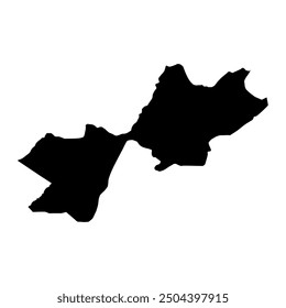 Quetta district map, administrative division of Pakistan. Vector illustration.