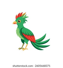 Quetzal Bird Illustration for Creative Design Projects