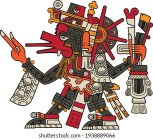 Quetzalcoatl, father of the toltec ande god of the wind - Shutterstock ID 1938889066