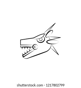Quetzalcoatl icon. Element of dia de muertos icon for mobile concept and web apps. Hand drawn Quetzalcoatl icon can be used for web and mobile