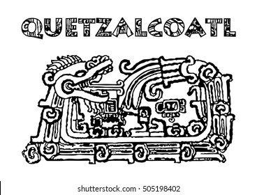 Quetzalcoatl isolated on white