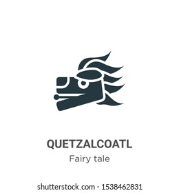 Quetzalcoatl vector icon on white background. Flat vector quetzalcoatl icon symbol sign from modern fairy tale collection for mobile concept and web apps design.