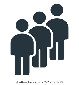 Queue Glyph Icon Style Collection