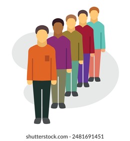 Queue icon clipart avatar logtotype isolated vector illustration 