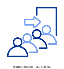 Queue Icon Element For Design