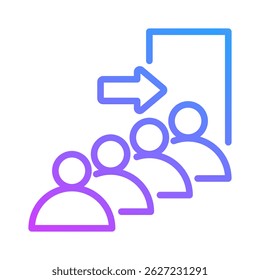 Queue Icon Element For Design