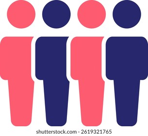 Queue Icon Fill Vector Illustration