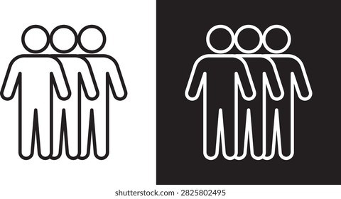 Queue icon flat sign EPS10..