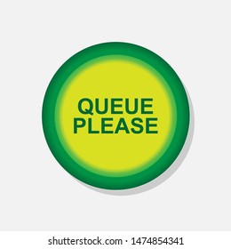 Queue Icon. Line Up or Standing People Illustration As A Simple Vector Sign & Trendy Symbol for Design,  Websites, Presentation or Mobile Application.