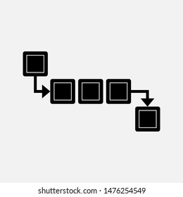 Queue Icon. Line Up or Standing People Illustration As A Simple Vector Sign & Trendy Symbol for Design,  Websites, Presentation or Mobile Application.