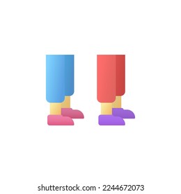 Queue Icon. Queue, Line Up, Waiting Logo. Vector Illustration. Isolated on White Background.