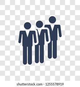 Queue icon. Trendy Queue logo concept on transparent background from Birthday party and wedding collection