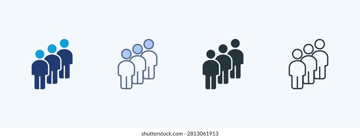 Queue Multiple Style Icon Collection