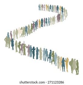 Queue Vector Icon