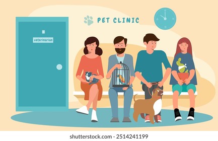 The queue at the veterinary clinic