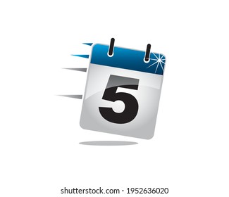quick 5th calender glossy application icon