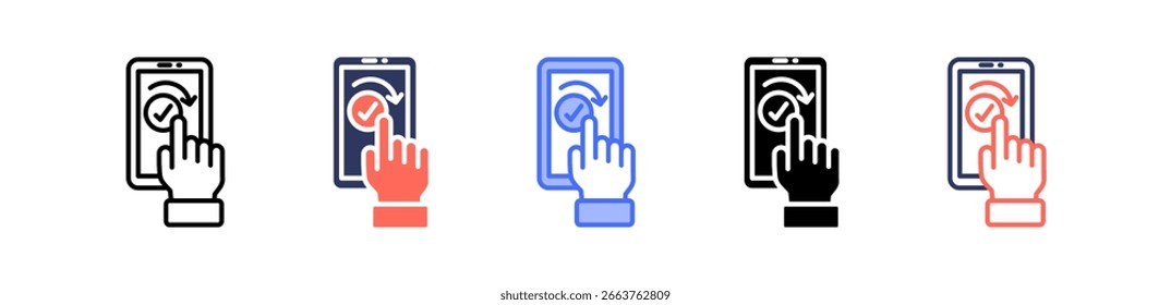 Quick Access Icon Multiple Vector Illustration