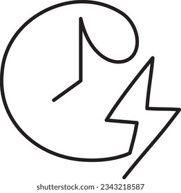Quick Appointment one line icon. Simple one line vector icon