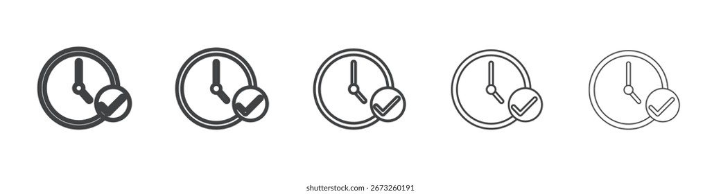 Ícone de aprovação rápida símbolo simples de coleção de ilustrações