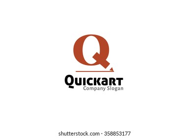 Quick Art Logo Design Illustration