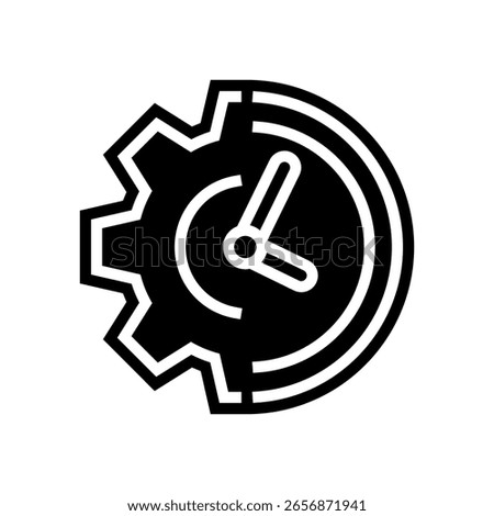 quick assembly glyph icon vector. quick assembly sign. isolated symbol illustration