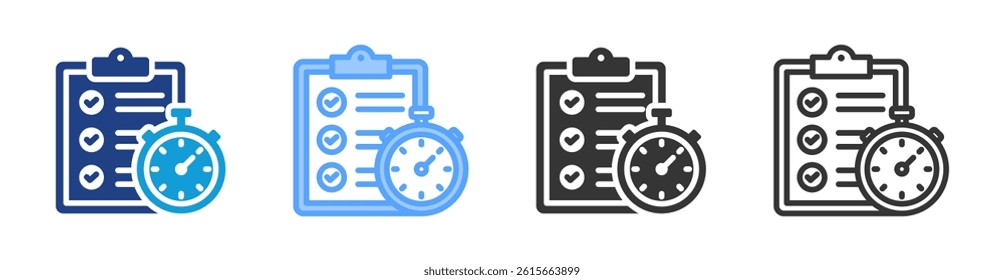 Quick Assigment icon set multiple style collection