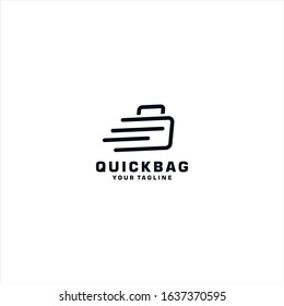 Quick Bag Logo Design template for company travel