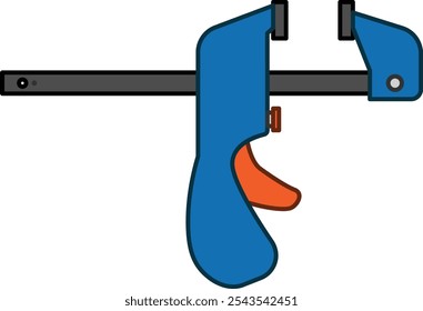 Barra rápida braçadeira isolada ilustração vetor