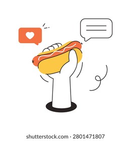 Quick Bites vector illustration Eps 10 File     