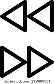 Quick button icon design on white background. Logo illustration for business purposes. A logo is the visual identity of an entity that has certain criteria such as shape, philosophy and color