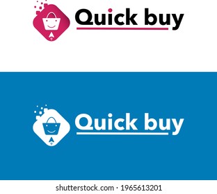 Quick buy logo. Vector illustration.