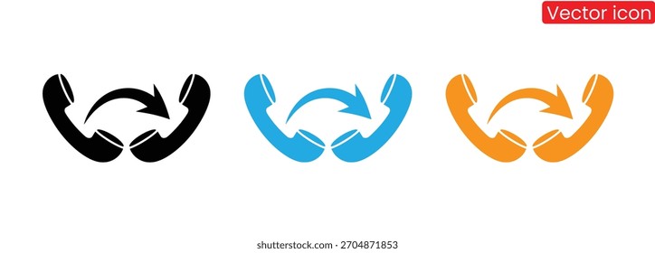 Quick call back service with reliable connection icon set,Call icon logo design. telephone sign and symbol. phone icon. contact us 