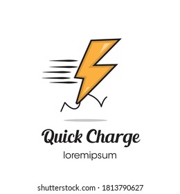 Quick Charge logo or symbol template design