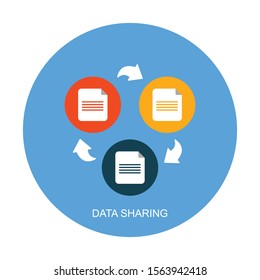 Quick data transfer icon. File sending. Thin line illustration. Flying document. Contour symbol.