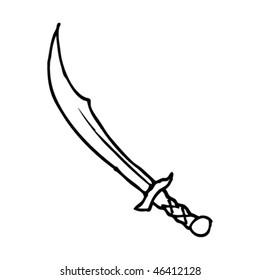 quick drawing of a sword