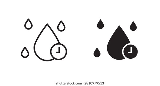 Quick dry icon black and white vector..