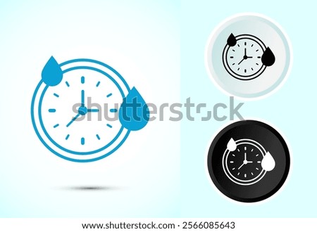 Quick dry icon design illustration. Fast dry cleaning service sign