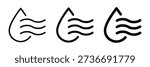 Quick dry icon. Evaporates icon. Wet dry use icon, Vector illustration