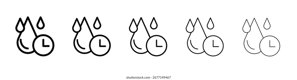 ícone seco rápido ícone plano ilustração definir logotipo