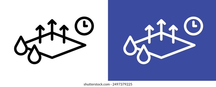 quick dry icon logo sign set vector outline
