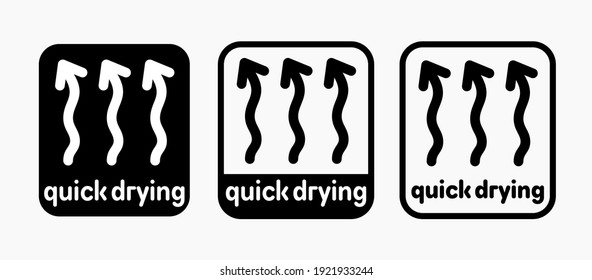 Quick drying vector information sign