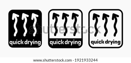 Quick drying vector information sign ストックフォト © 