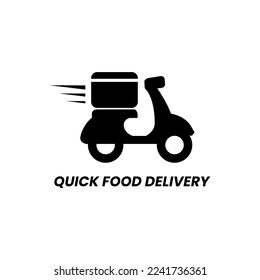 Quick food delivery icon label sign symbol design vector