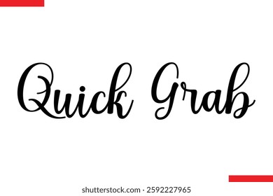Quick Grab Desing sale typography Text