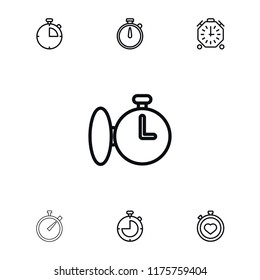 Quick icon. collection of 7 quick outline icons such as . editable quick icons for web and mobile.