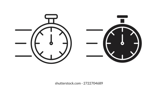 Ícone rápido vetor isolado Ilustração. Pictograma vetorial para web e app